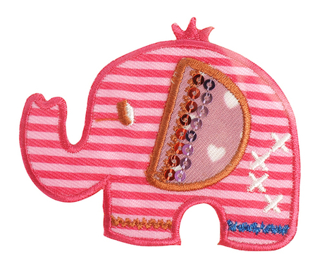 Термоаппликация HKM "Слон", 7 х 4 см, 1 шт