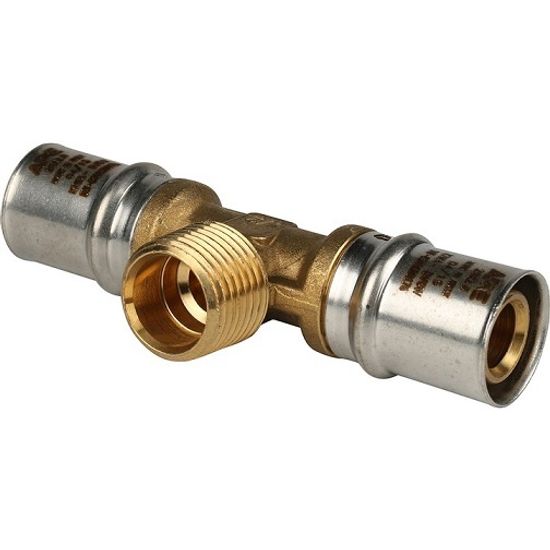 Тройник пресс Stout 20x1/2" НР с наружной резьбой (SFP-0008-201220)