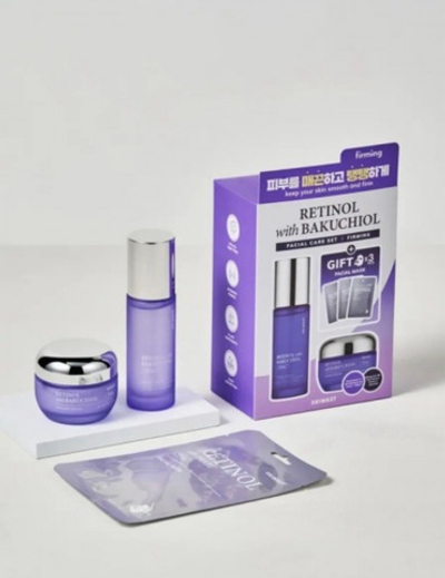 Набор для лица c ретинолом и бакучиолом Skin627 Retinol with Bakuchiol Facial Care Set (50/50/3*22 мл)