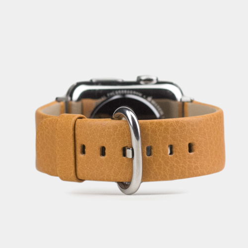 Ремешок для Apple Watch 44/45/46 mm из кожи теленка, золотого цвета