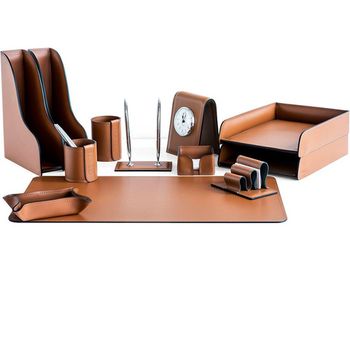 Настольный набор из кожи Cuoietto серии Business из 12 предметов (NBCTab12.4)