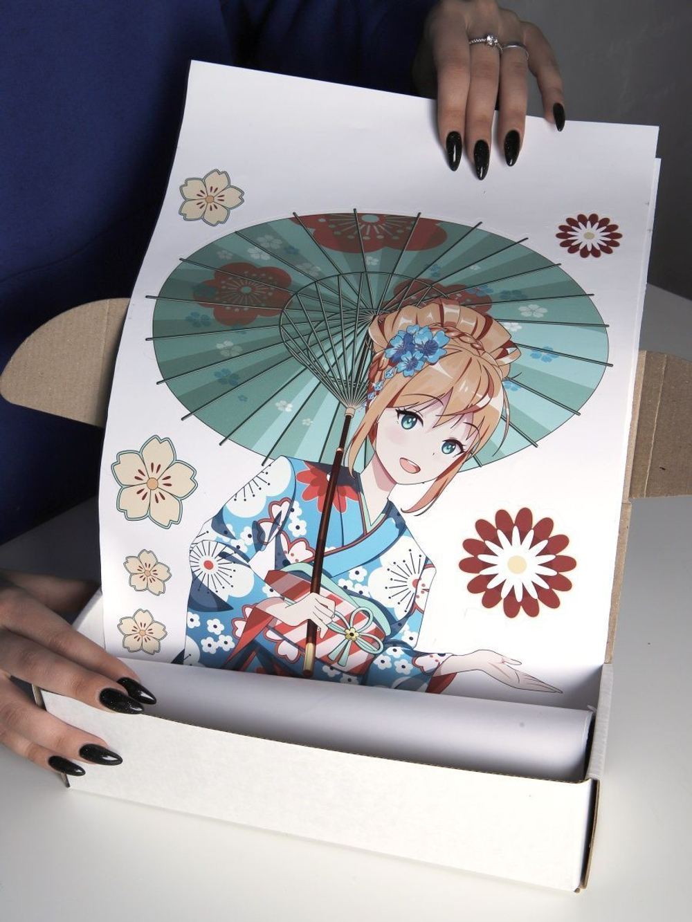 Большой набор виниловых аниме-наклеек водостойкие стикеры для стен, мебели, гаджетов и авто