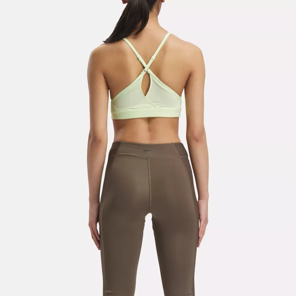 Топ спортивный женский Reebok LUX STRAPPY SPORTS BRA (Салатовый)