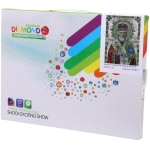 Алмазная мозаика на подрамнике с полным заполнением «МИР ЯРКИХ КРАСОК», Николай Чудотворец, 30*40см