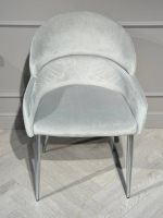 Стул обеденный Ist Casa Берклей, серый, хром