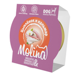 Ламистер для взрослых собак мини-пород Molina цыпленок и кальмар в желе, 75 г 12шт