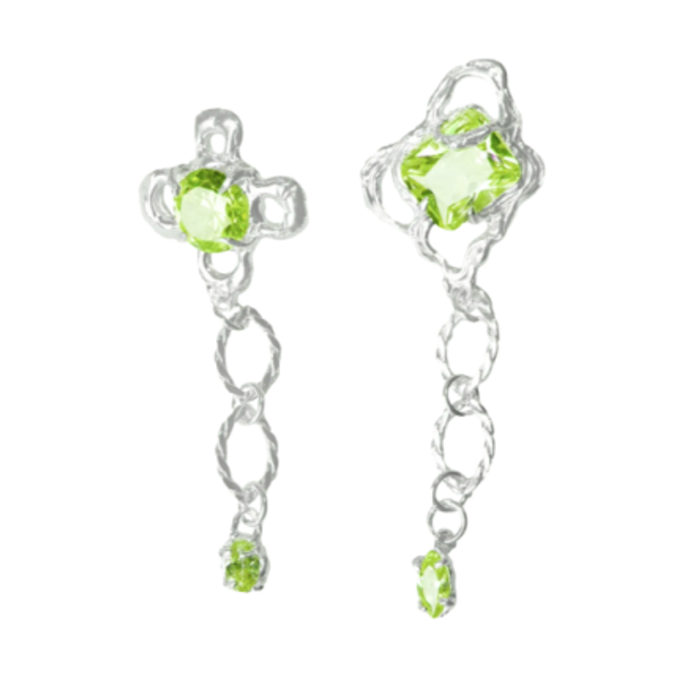 Серьги SPRING EARRINGS GREEN
