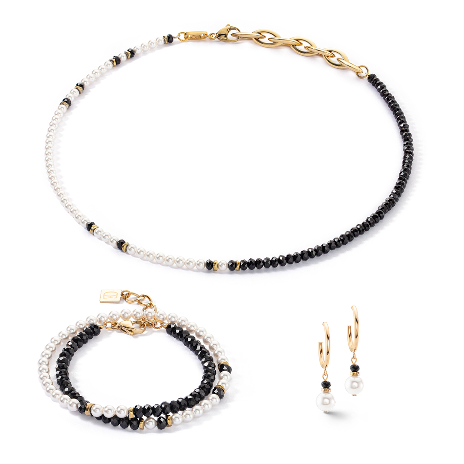 Колье Coeur de Lion Black-White 4311/10-1314