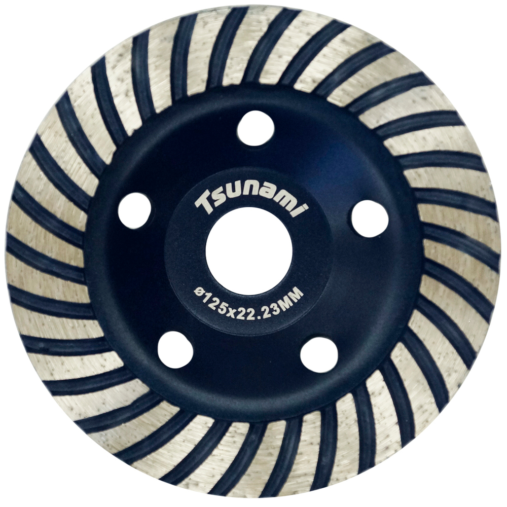 125х22,23 Turbo чашка алмазная по бетону TSUNAMI