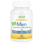 Super Nutrition, SimplyOne®, мультивитамины и суперкомплексы для мужчин, с витамином C и комплексом суперадаптогенов, 90 таблеток
