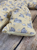 Комбинезон-трасформер детский 2в1 "Мишутка" , модель: 72-18 (Цвет: Песочный, Размер: 80)