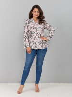 Блузка БЛ-22/бежевыйремни-цепи