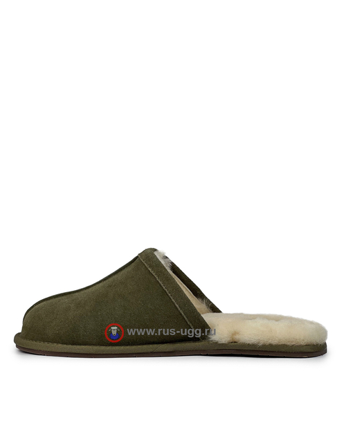 SCUFF SLIPPER MENS Burnt Olive