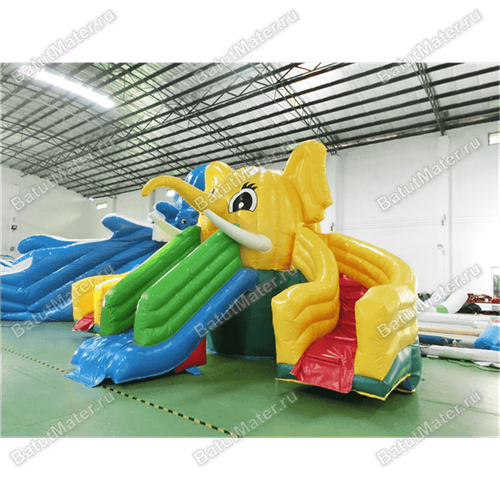 Водная надувная горка «Слоник на воде», 9×8×6 м