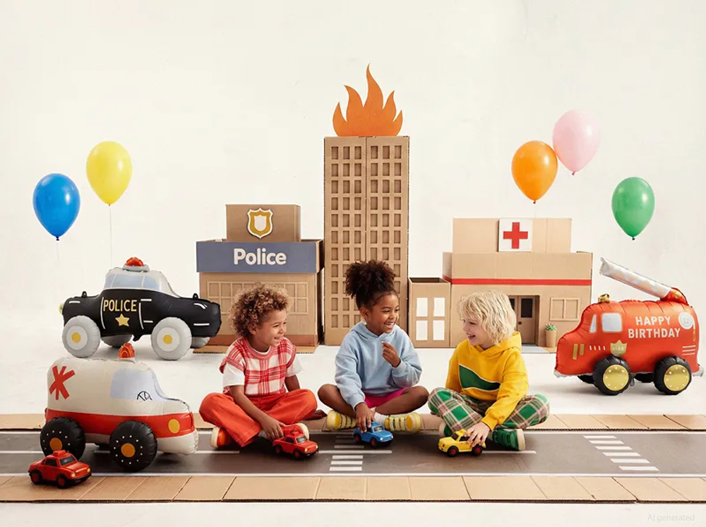 Шар стоячий "Скорая помощь" (68х48 см)