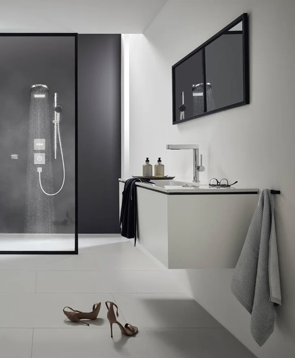 Смеситель для умывальника Hansgrohe Finoris 230 вытяжной душ 2jet хром