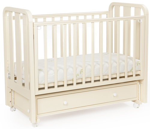 Детская кроватка Bebizaro Heirloom маятник универсальный с ящиком BZHMMUYA/02/VA Vanilla