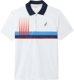 Мужское теннисное поло Australian Ace Polo with Print - bianco