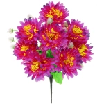 Искусственные цветы «Весеннее вдохновение» 40см 10цветков фиолетовые