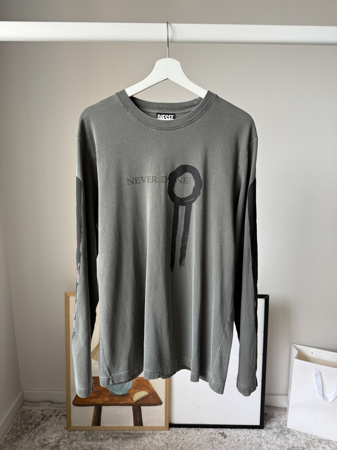 Хлопковый лонгслив Diesel, L