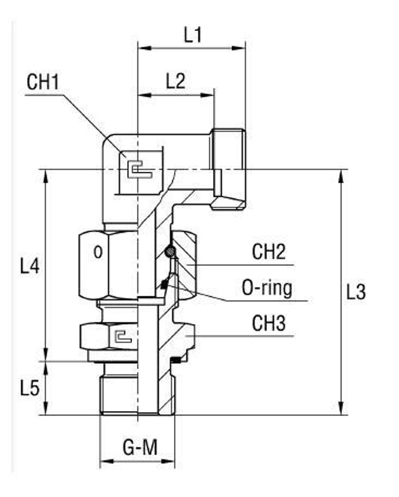 Штуцер FNE90 DL12 BSP3/8&quot; (корпус)