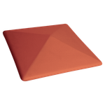 Колпак на столб забора King Klinker, Рубиновый красный (01) Ruby red, 445x585x106