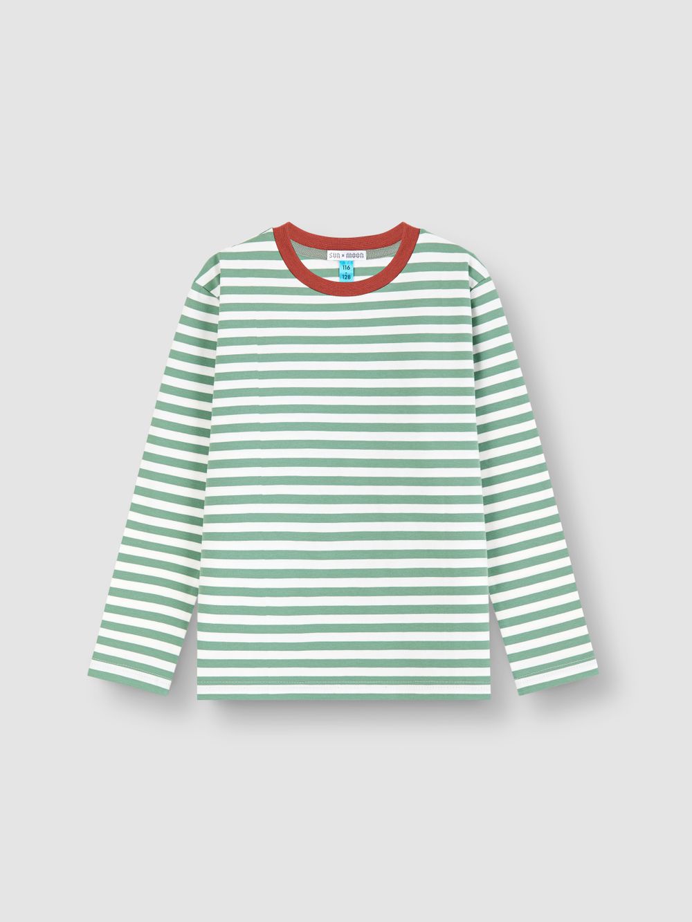 Лонгслив в полоску ШАЛФЕЙ/КОРИЦА