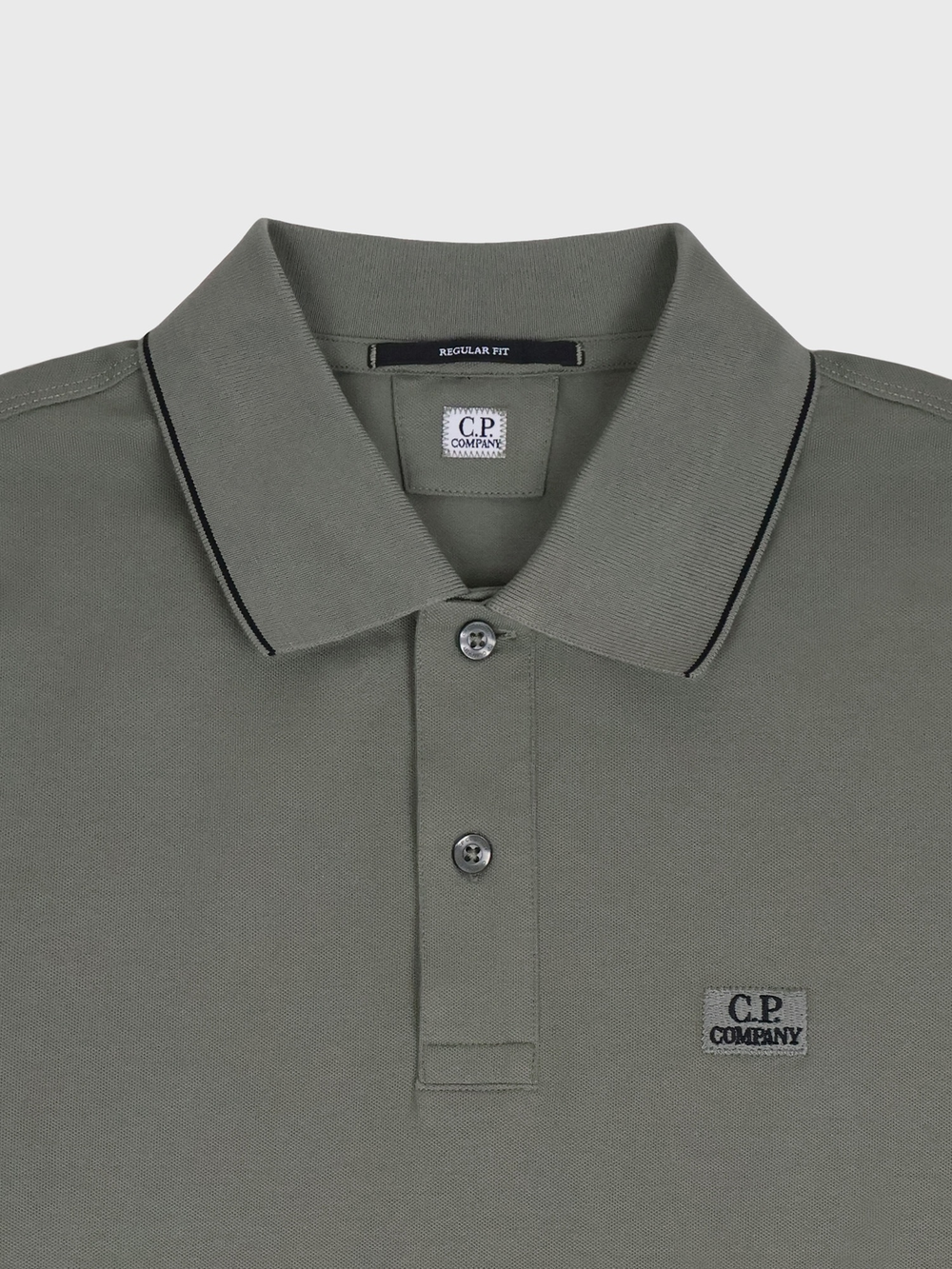 Поло с длинным рукавом C.P. Company Stretch Piquet Line Dark Green