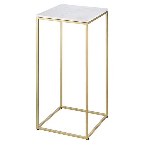 Набор столиков кофейных Mayen Gold, белые/золотистые