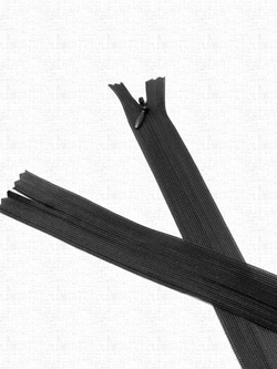 Молния потайная неразъемная, Т3 50 см (нейлон) цвет 320 серый