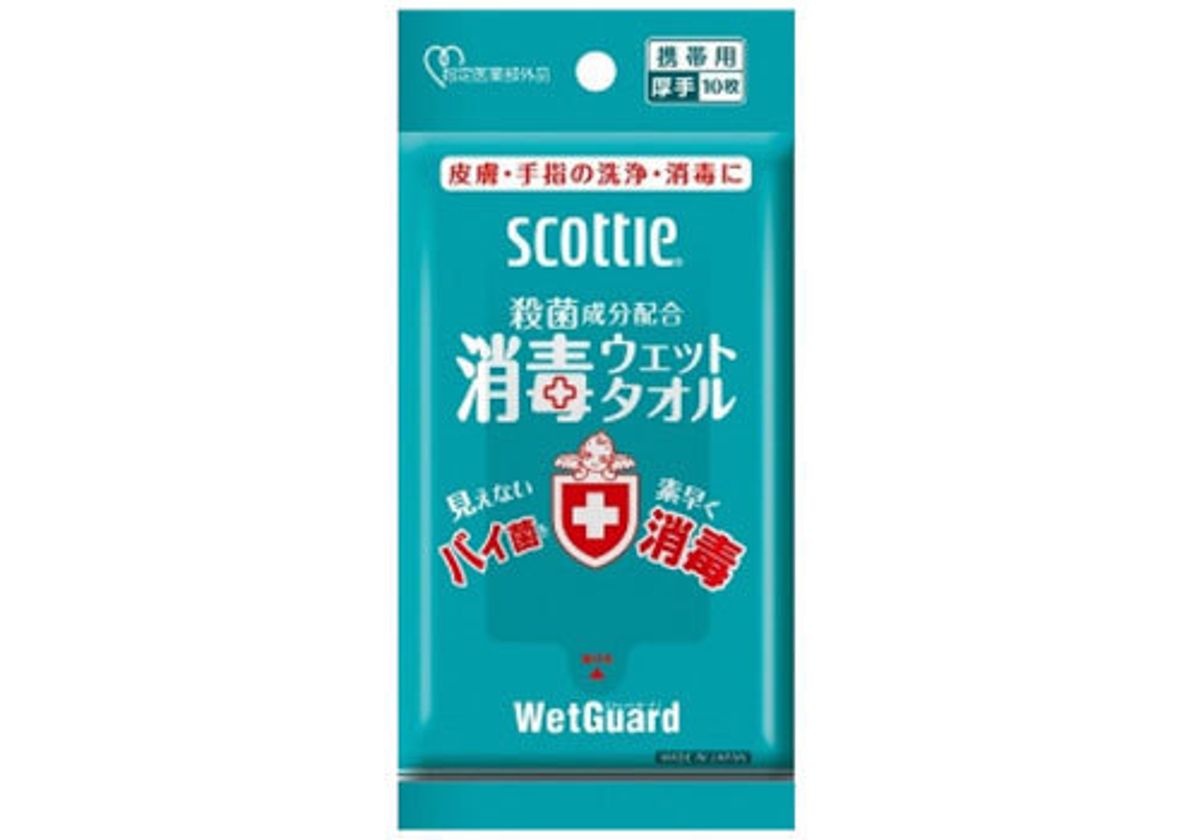 Влажные дезинфицирующие полотенца Scottie, 10шт