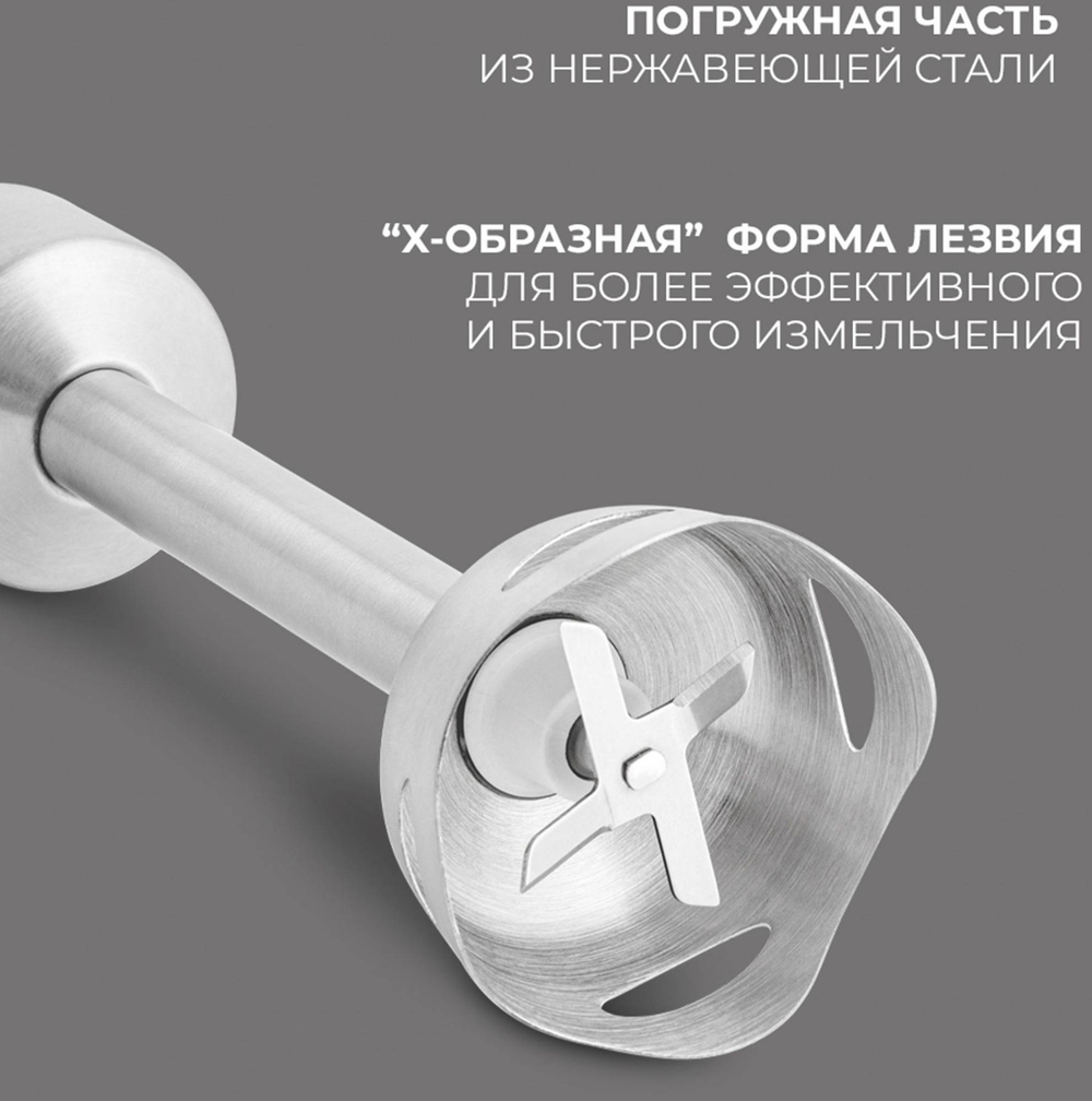 Блендер RONDELL 1301-RE-01 серебристый