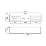 Встраиваемая сушка для посуды DRY-02-LG нерж.сталь/светлое золото (без вставок)