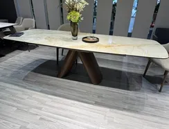 Раздвижной стол Lisbon, 180-270х90 см, глянцевая керамика Toscane