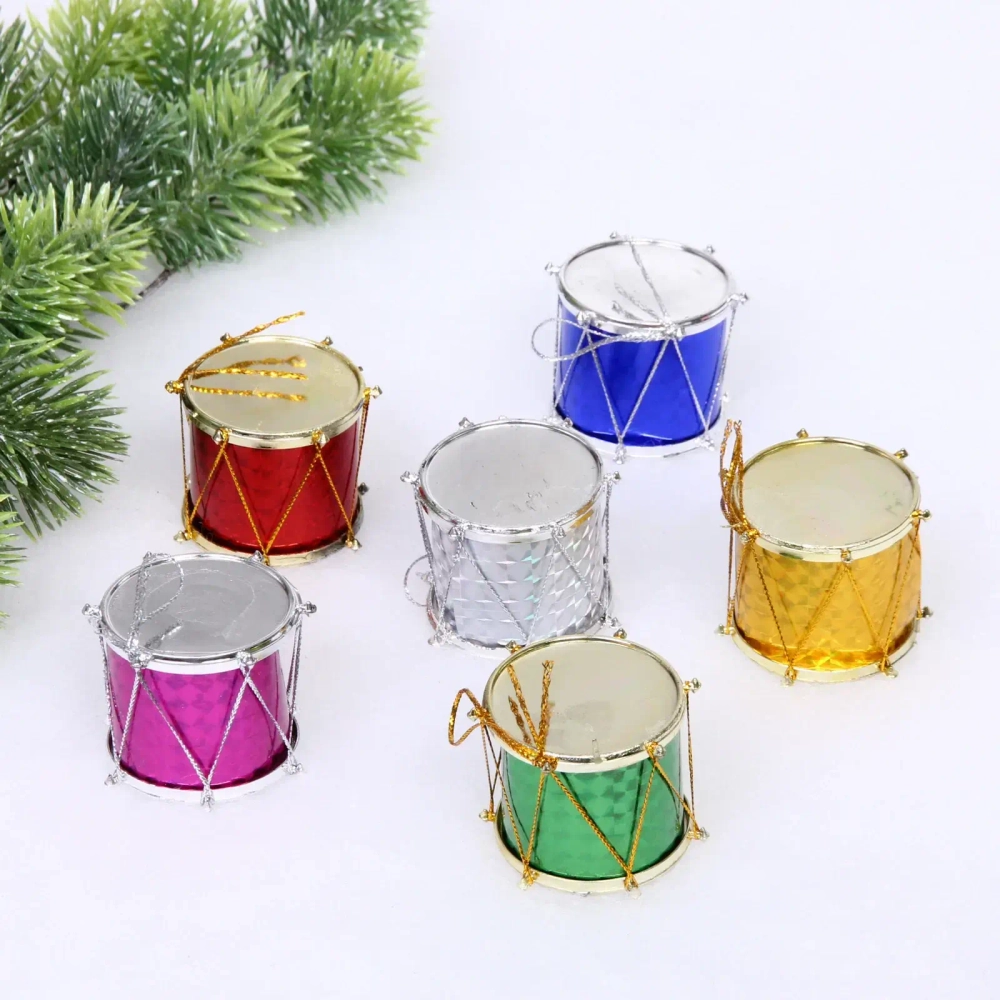 Набор ёлочных украшений «Барабаны» 5 см