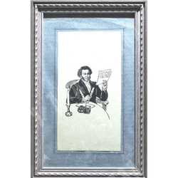 Глаголев Александр Николаевич. Александр Пушкин. Литография. 1937