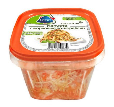 Салат "Капуста с морковью по-корейски" 450г. Леор