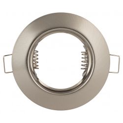 ST3 SN Светильник ЭРА штампованный MR16,12V/220V, 50W сатин никель