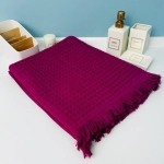 Полотенце вафельное 100*150см «Waffle» плотность 280гр/м, цвет фуксия 07-161
