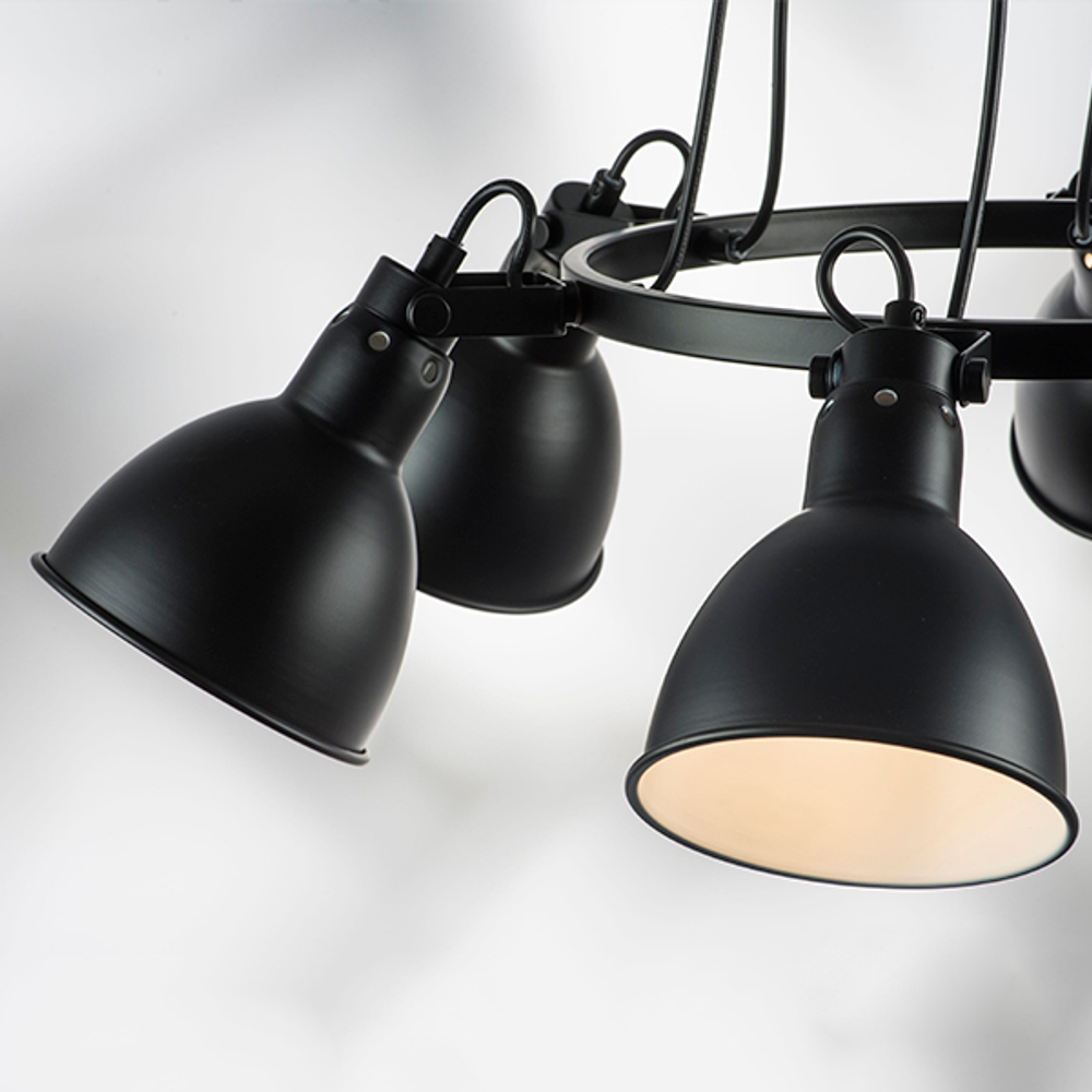 761167 Люстра ACROBATA 6х40W E14 ЧЕРНЫЙ