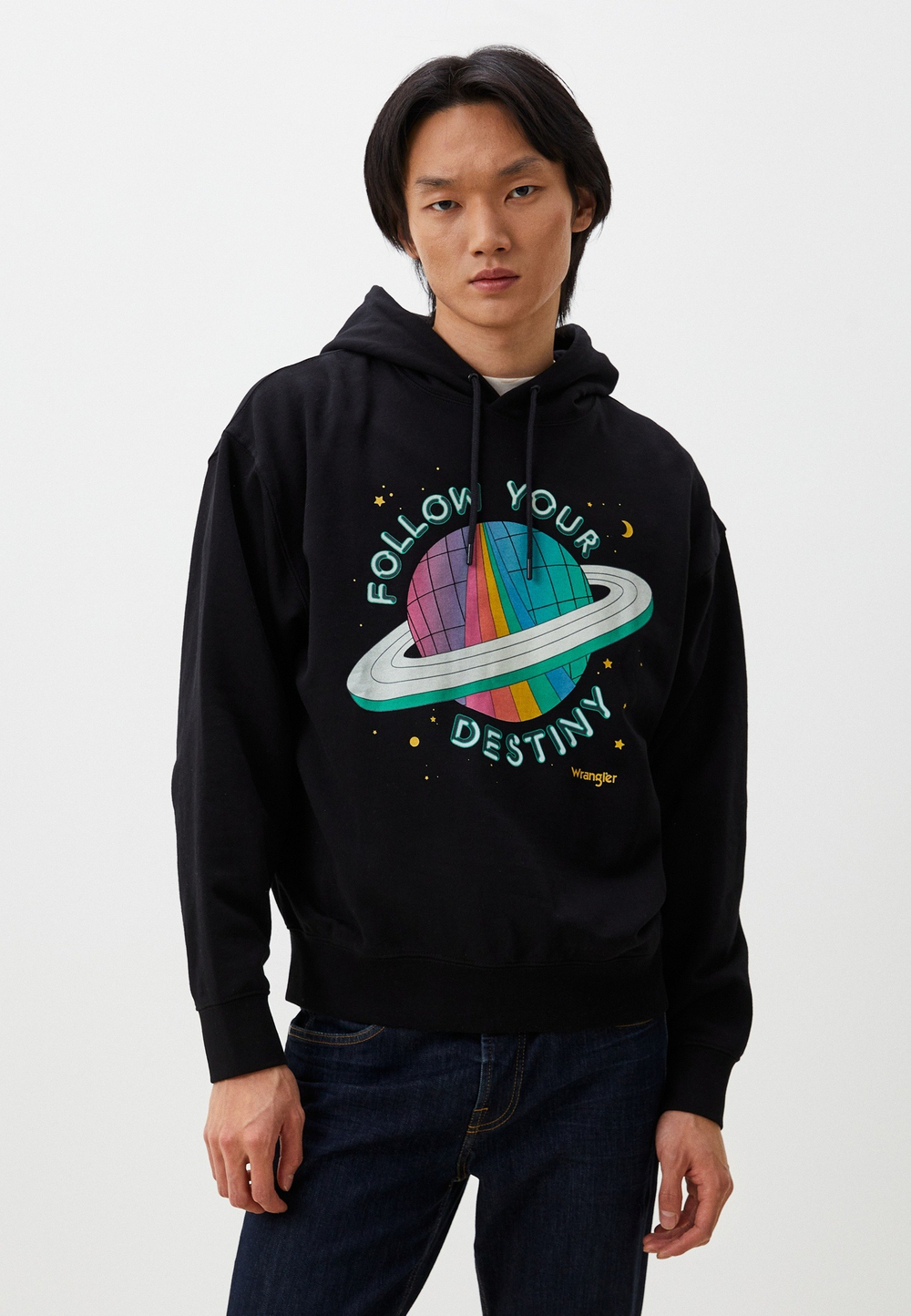 Толстовка мужская WRANGLER SEASONAL HOODIEBLACK