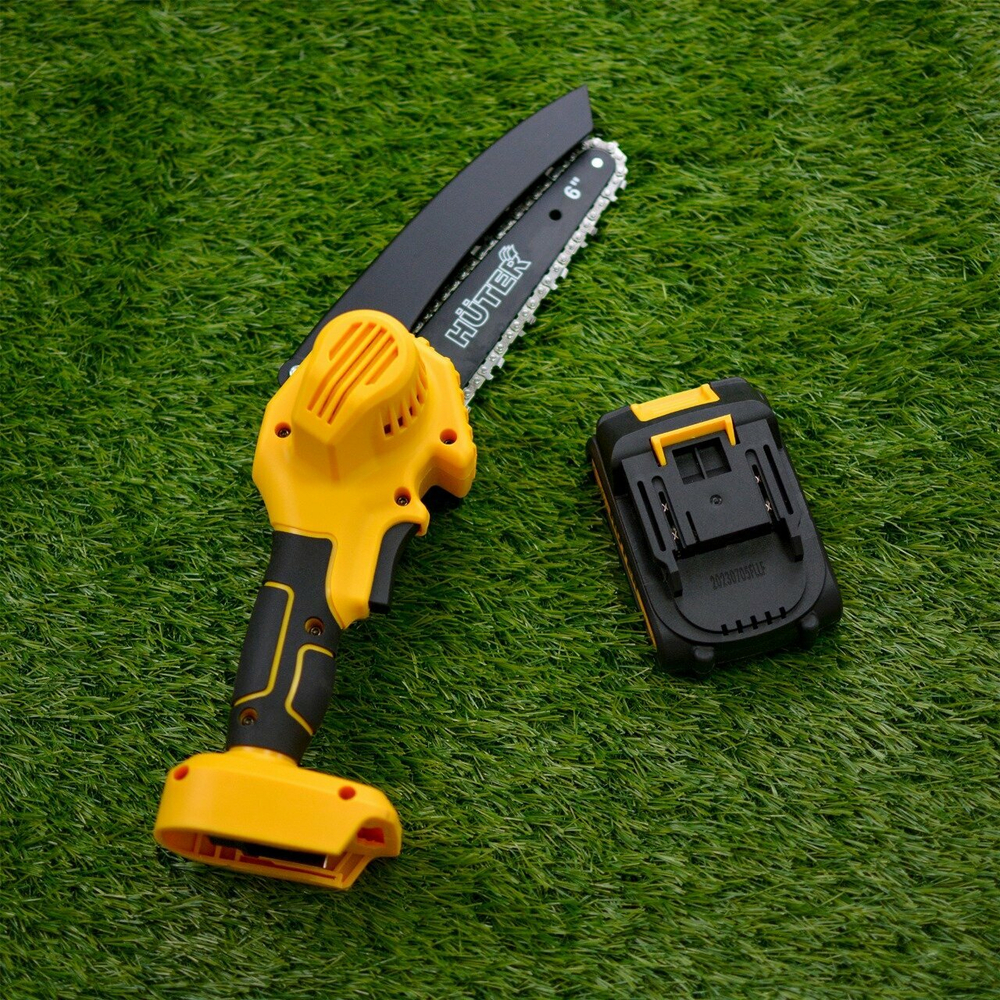 Электропила Huter ELS-20Li, аккумуляторная, прорезиненная рукоять