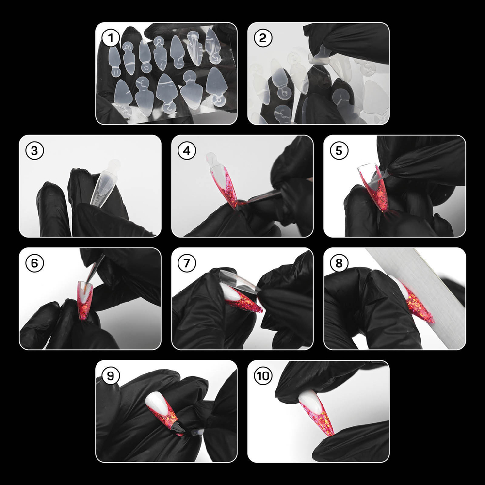 Irisk Силиконовые вкладыши для верхних форм Стандартные миндалевидные, 60 шт