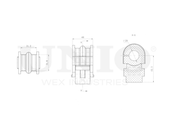 Втулка переднего стабилизатора UNIO RMP-10040
