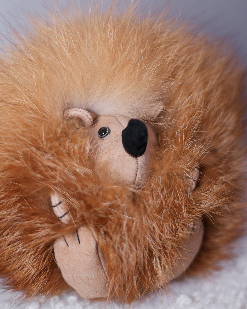 Ёжик Тофу (большой) мех лисы