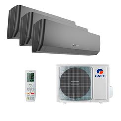 Мультисплит система на 3 комнаты Gree GWH09AGCXB-K6DNA4F/I x 2 + GWH12AGC-K6DNA4F/I / GWHD(24)NK6OO (LCLH)