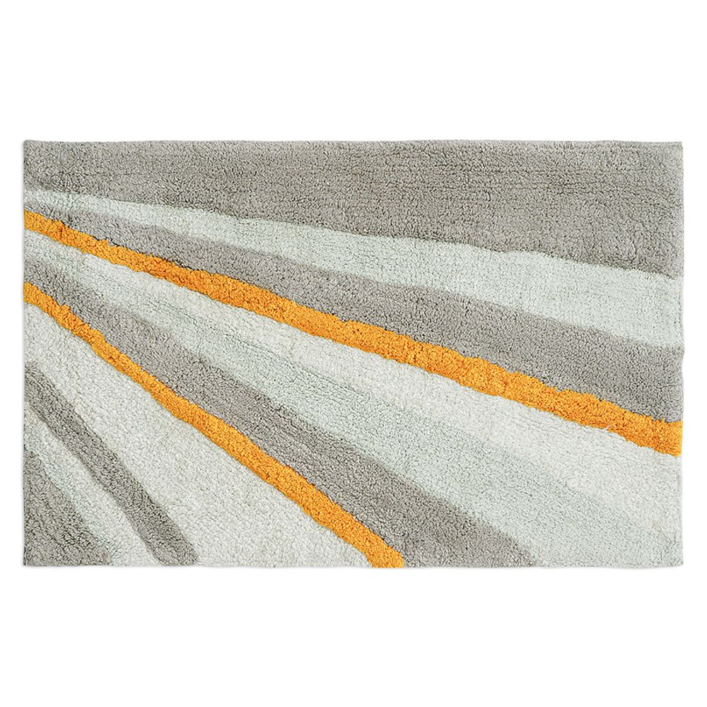 Коврик для ванной из хлопка с рисунком Tulip field из коллекции Terra, 50х80 см