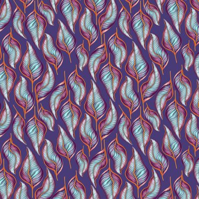 Листья пальмы на синем фоне