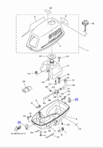 Фиксатор колпака Yamaha 3/F2.5/F4