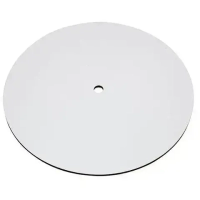 Подложка с отверстием 140/12/3мм (дерево-Хдф/белая)